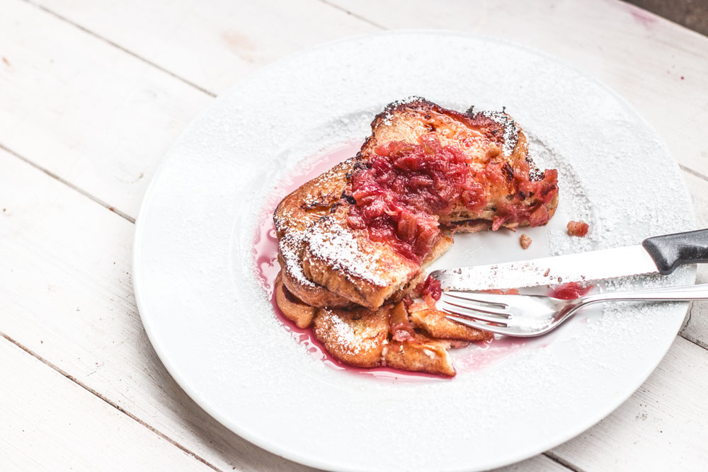French Toast with Nutmeg Rhubarb HelloFresh Blog